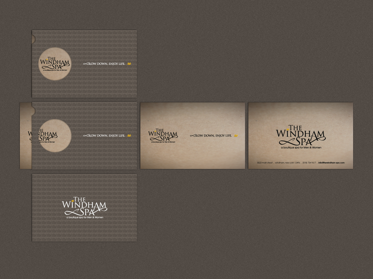 Business Card Design by serrano for The Windham Spa | Design #1417625