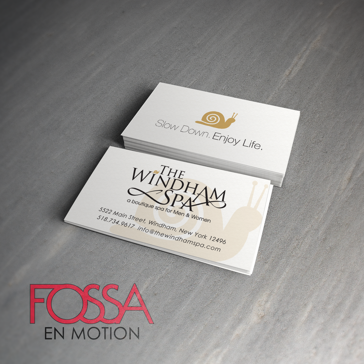 Business Card Design by Fossa for The Windham Spa | Design #1414654