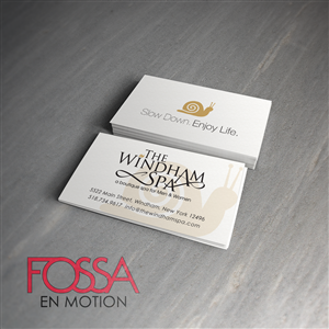Business Card Design by Fossa for The Windham Spa | Design #1414654
