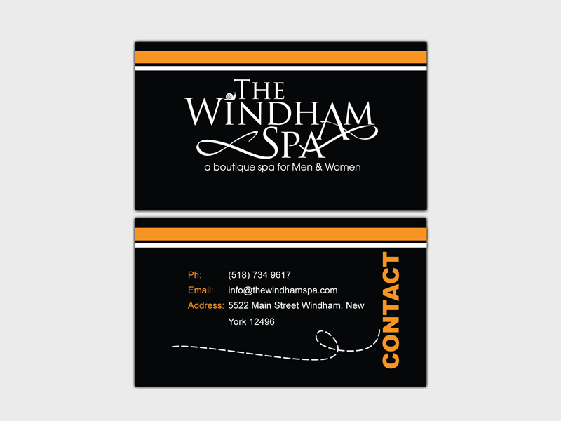 Design de Carte de Visite par zulidesign pour The Windham Spa | Design #1415672