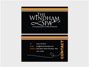 Design de Carte de Visite par zulidesign pour The Windham Spa | Design : #1415672