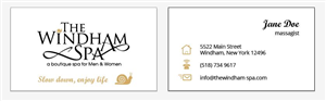Business Card Design by danielaaugusto for The Windham Spa | Design: #1406391