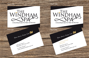 Design de Carte de Visite par Helena pour The Windham Spa | Design : #1462300