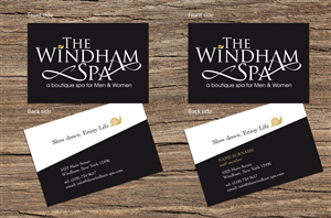 Design de Carte de Visite par Helena pour The Windham Spa | Design : #1462318
