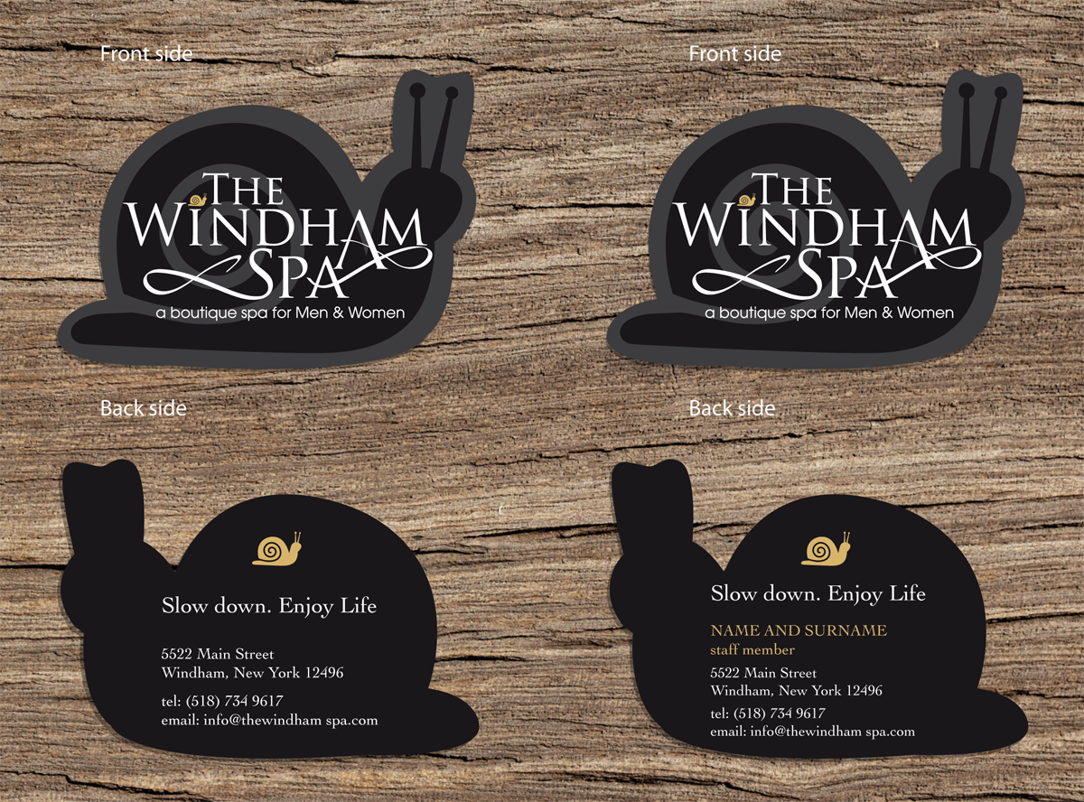 Design de Carte de Visite par Helena pour The Windham Spa | Design #1462450