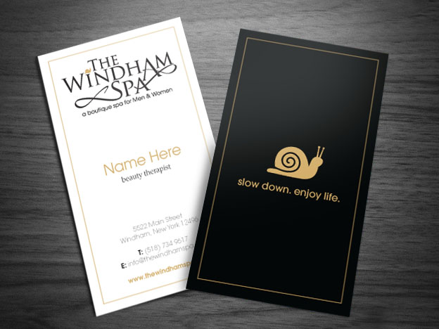 Design de Carte de Visite par richardjdesign pour The Windham Spa | Design #1449835