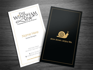 Business Card Design by richardjdesign for The Windham Spa | Design: #1449835