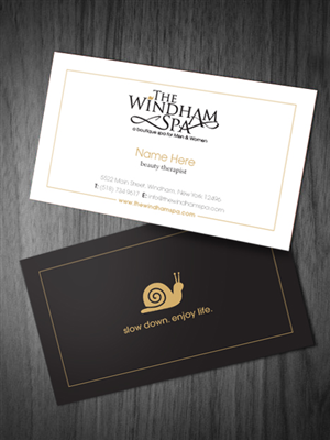 Business Card Design by richardjdesign for The Windham Spa | Design #1453665