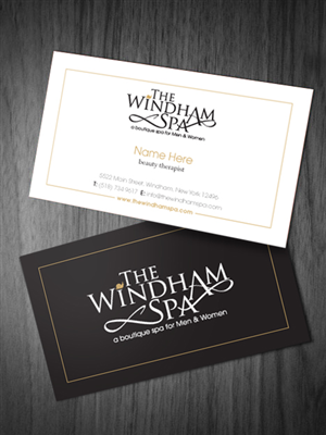 Business Card Design by richardjdesign for The Windham Spa | Design: #1555084
