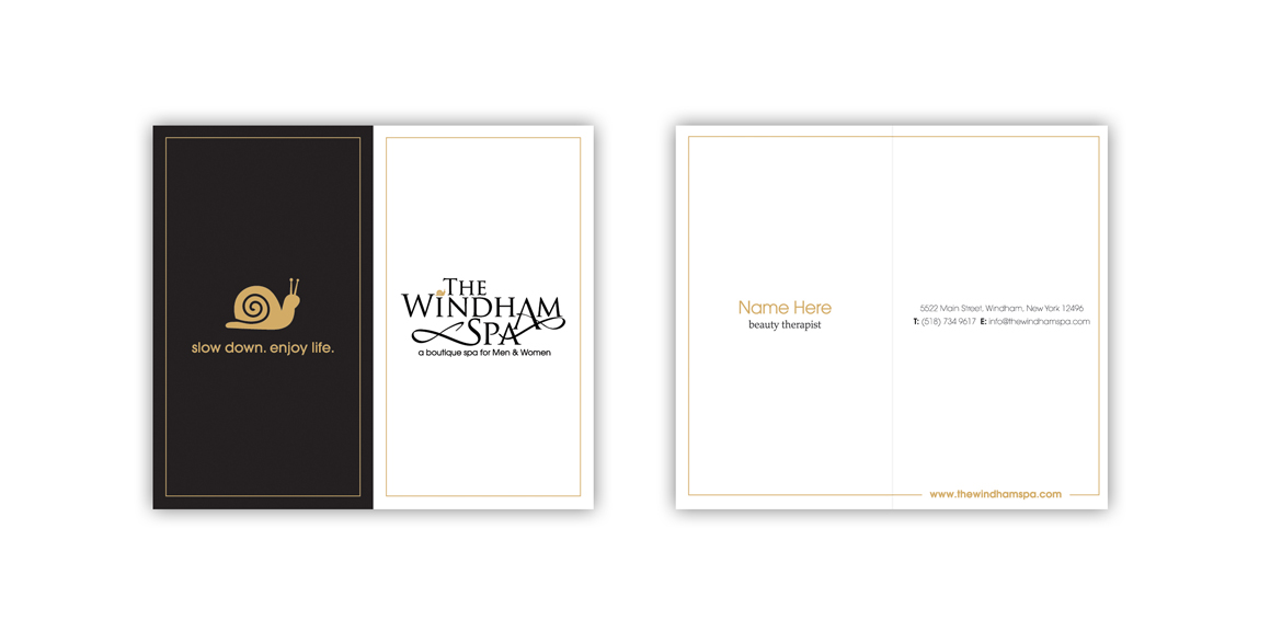 Design de Carte de Visite par richardjdesign pour The Windham Spa | Design #1572206