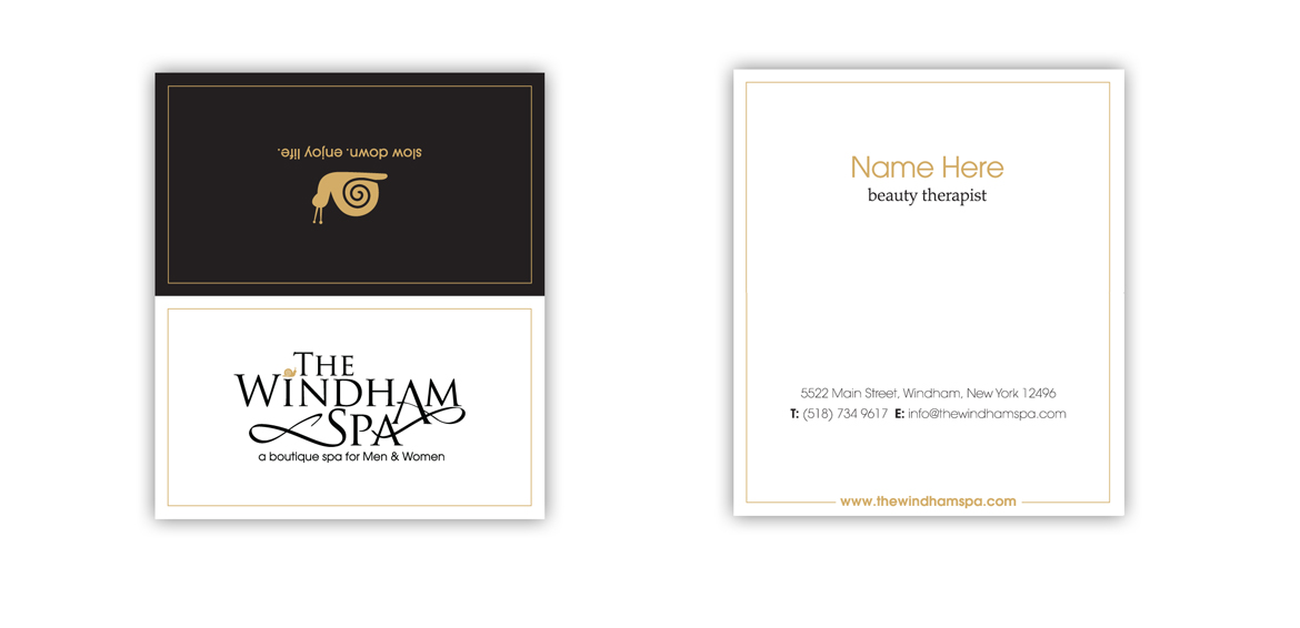 Business Card Design by richardjdesign for The Windham Spa | Design #1599493