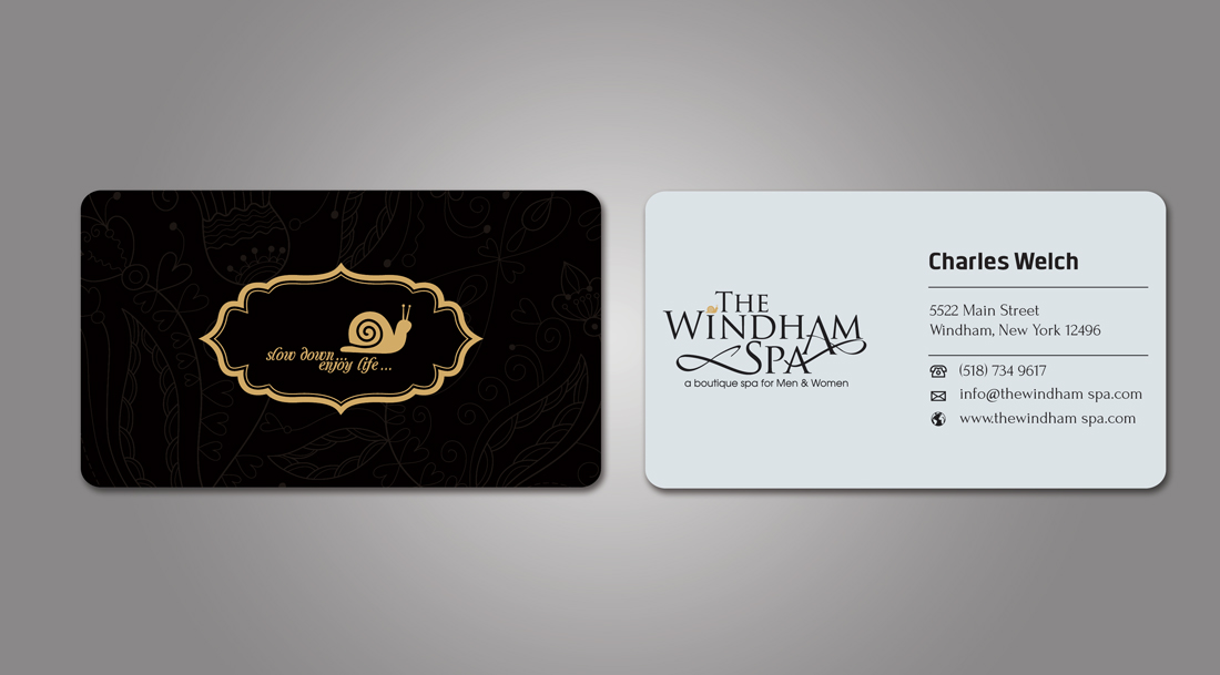 Diseño de Tarjeta de Presentación por Biswajit para The Windham Spa | Diseño #1406307