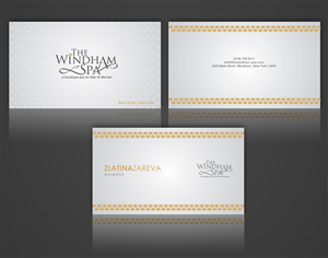 Business Card Design by Lestrim for The Windham Spa | Design #1415160