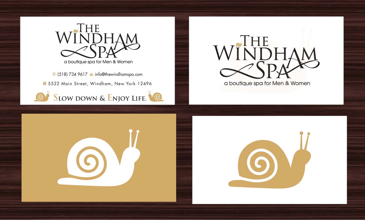 Business Card Design by Sbss for The Windham Spa | Design #1408841