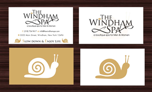 Business Card Design by Sbss for The Windham Spa | Design: #1408841