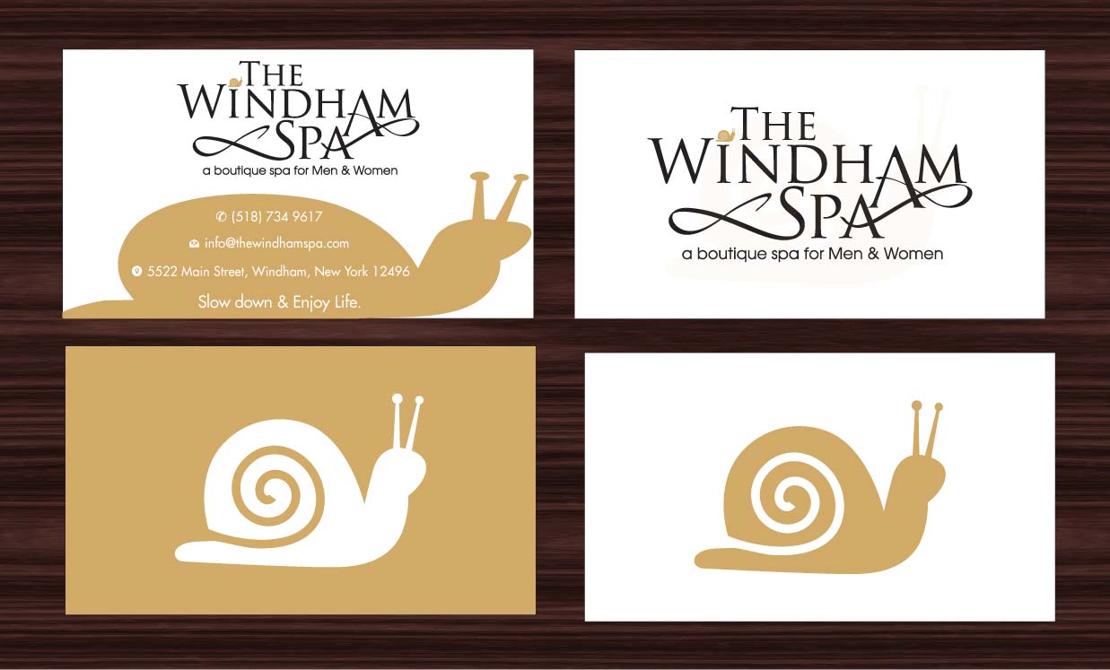 Business Card Design by Sbss for The Windham Spa | Design #1408888