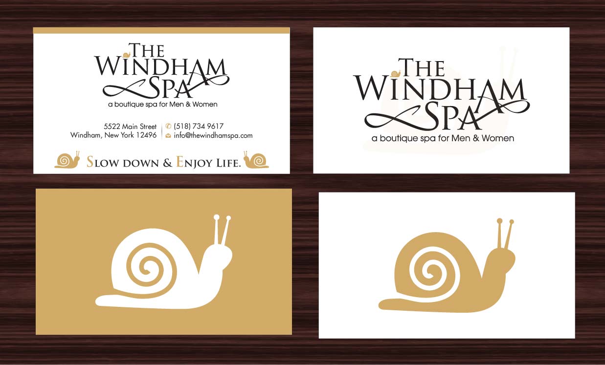 Business Card Design by Sbss for The Windham Spa | Design #1408890