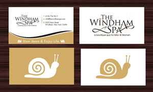 Business Card Design by Sbss for The Windham Spa | Design: #1408902
