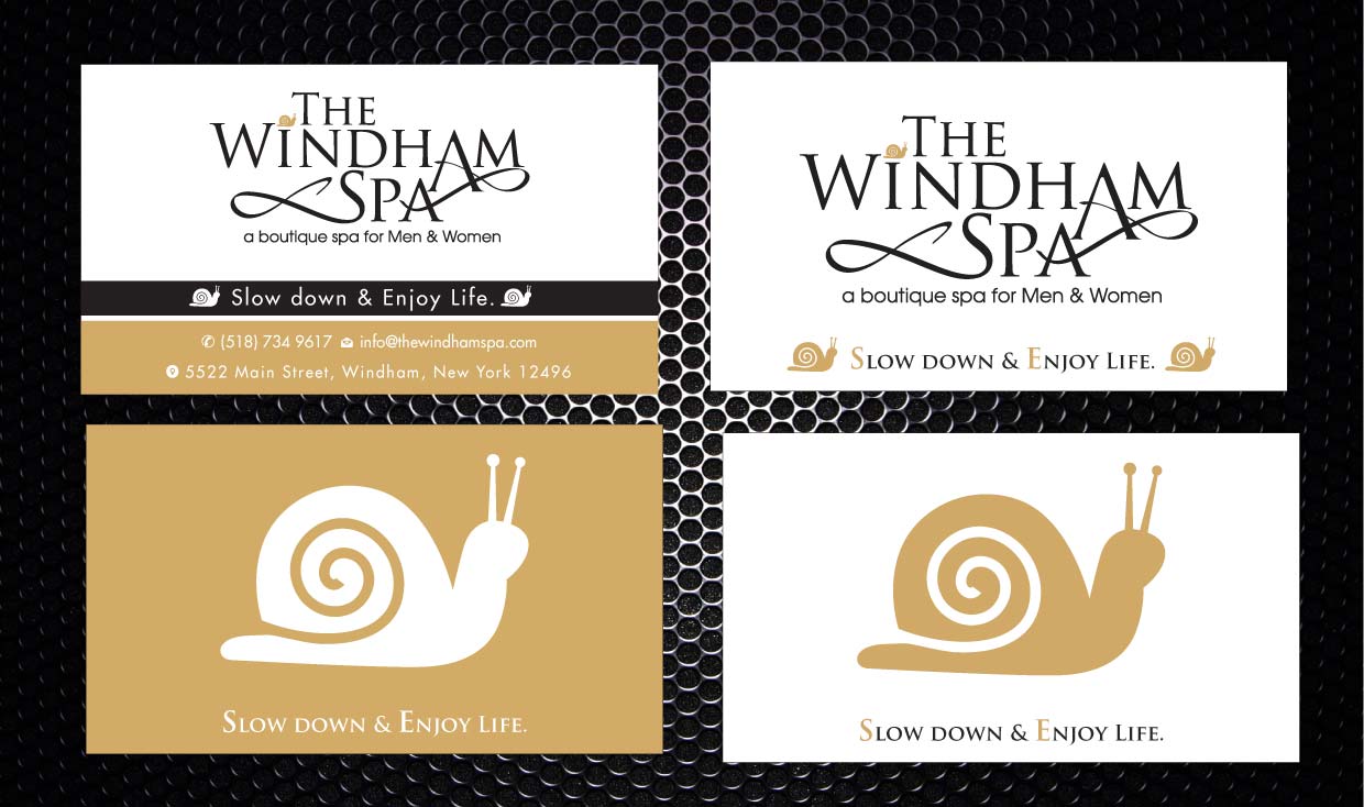 Business Card Design by Sbss for The Windham Spa | Design #1408904