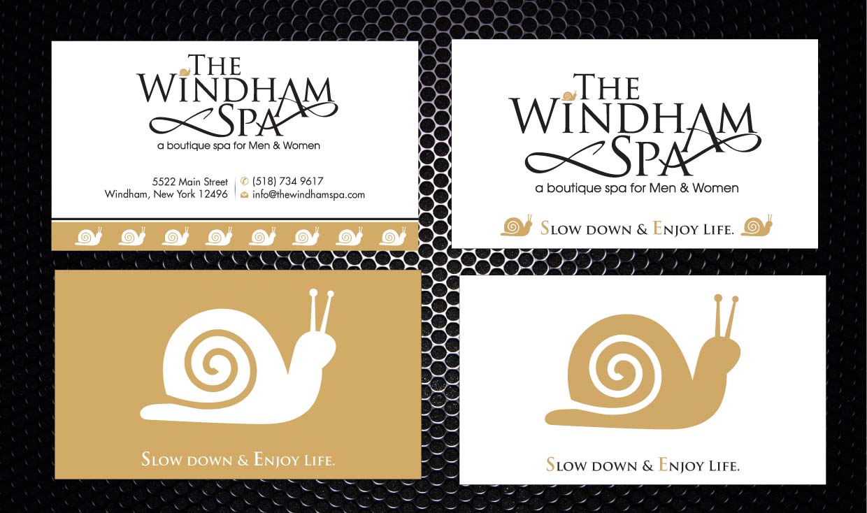 Business Card Design by Sbss for The Windham Spa | Design #1408908
