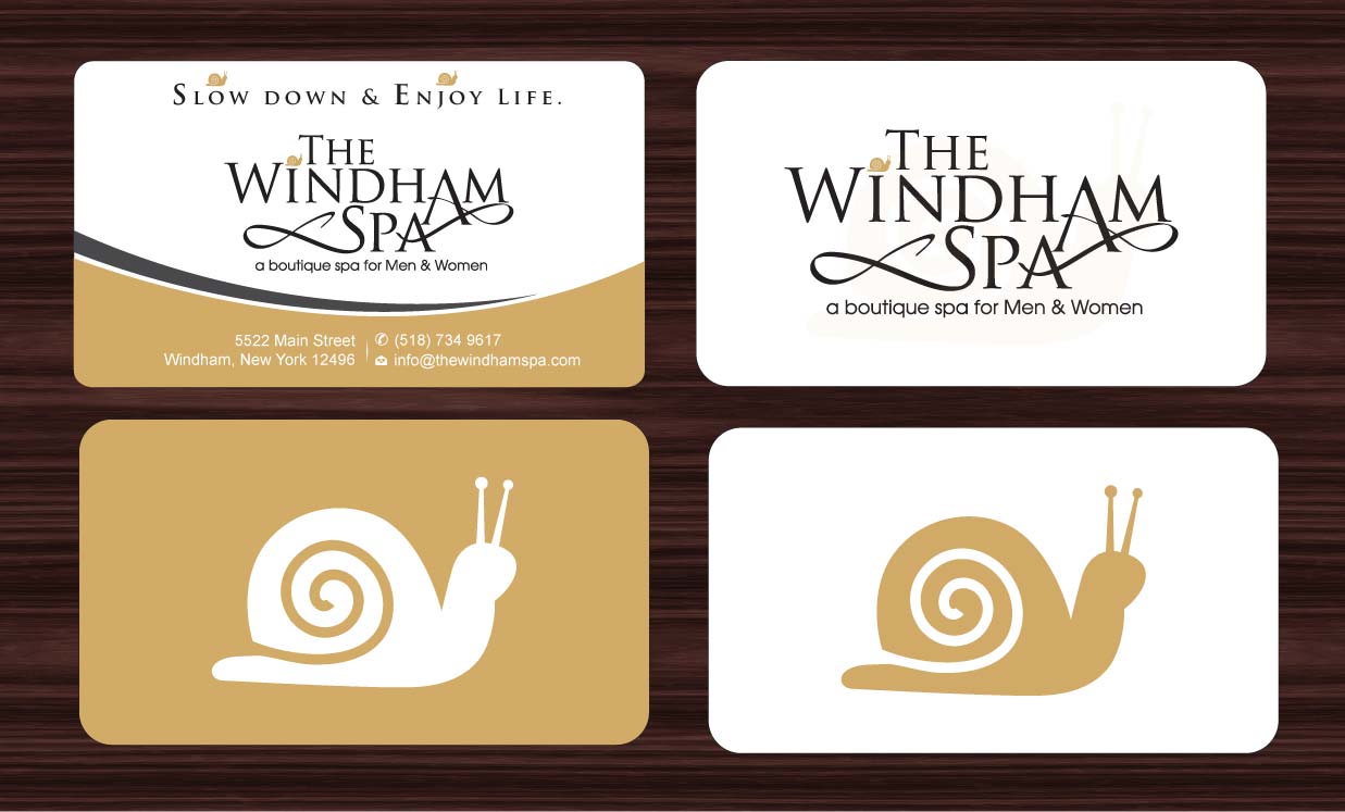 Business Card Design by Sbss for The Windham Spa | Design #1408910