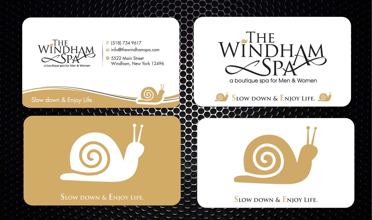 Business Card Design by Sbss for The Windham Spa | Design #1408912