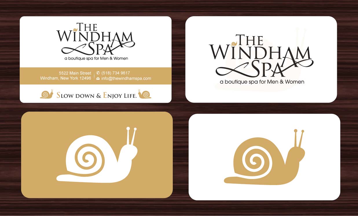 Business Card Design by Sbss for The Windham Spa | Design #1408914