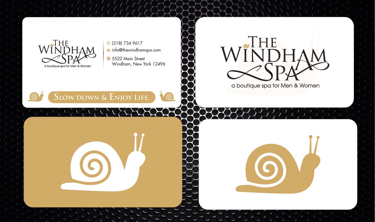 Business Card Design by Sbss for The Windham Spa | Design #1408922