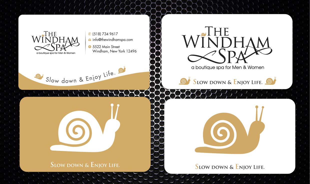 Business Card Design by Sbss for The Windham Spa | Design #1408924