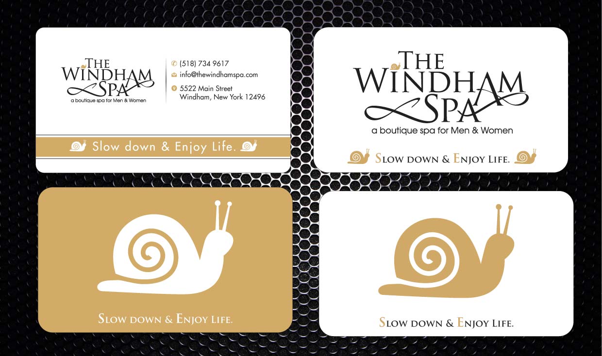Business Card Design by Sbss for The Windham Spa | Design #1408926