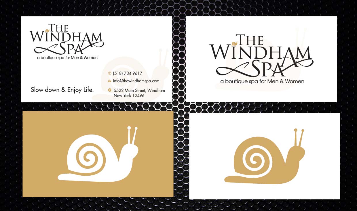 Business Card Design by Sbss for The Windham Spa | Design #1408947