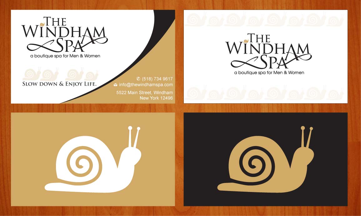 Business Card Design by Sbss for The Windham Spa | Design #1408976