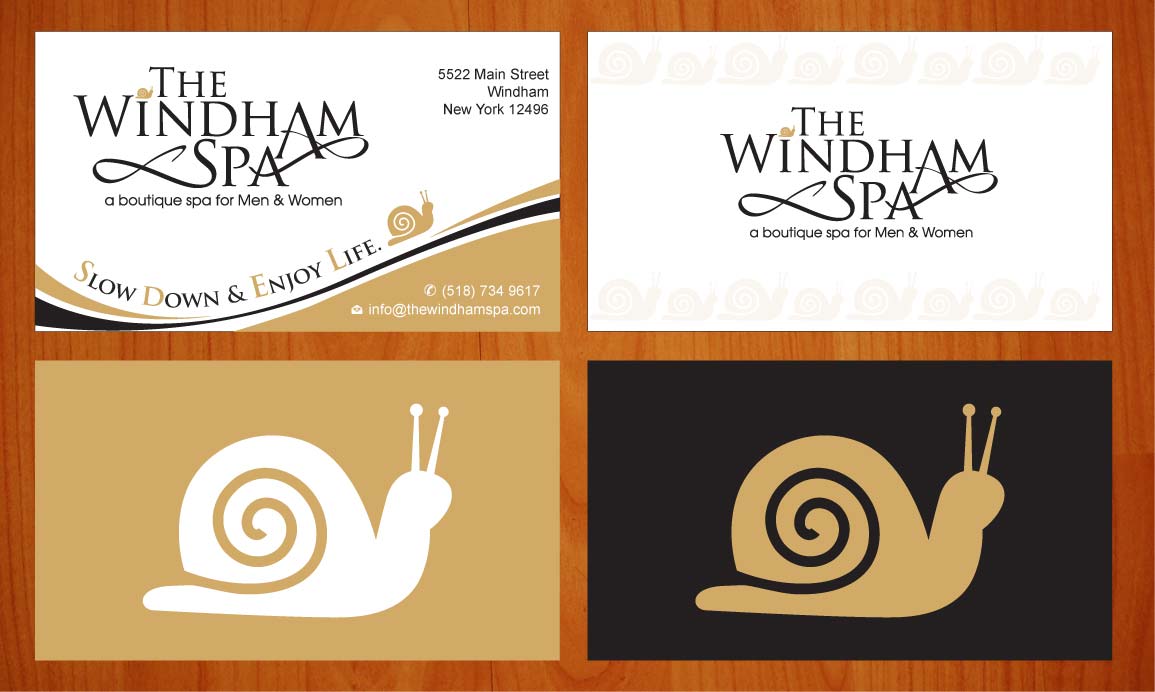 Business Card Design by Sbss for The Windham Spa | Design #1408978