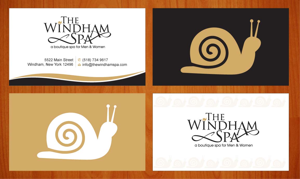 Business Card Design by Sbss for The Windham Spa | Design #1408982