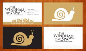 Business Card Design by Sbss for The Windham Spa | Design: #1408993