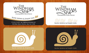 Design de Carte de Visite par Sbss pour The Windham Spa | Design : #1409012