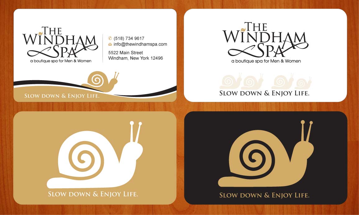 Business Card Design by Sbss for The Windham Spa | Design #1409019