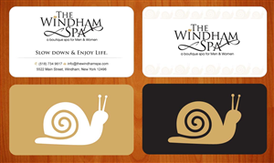 Business Card Design by Sbss for The Windham Spa | Design: #1409025