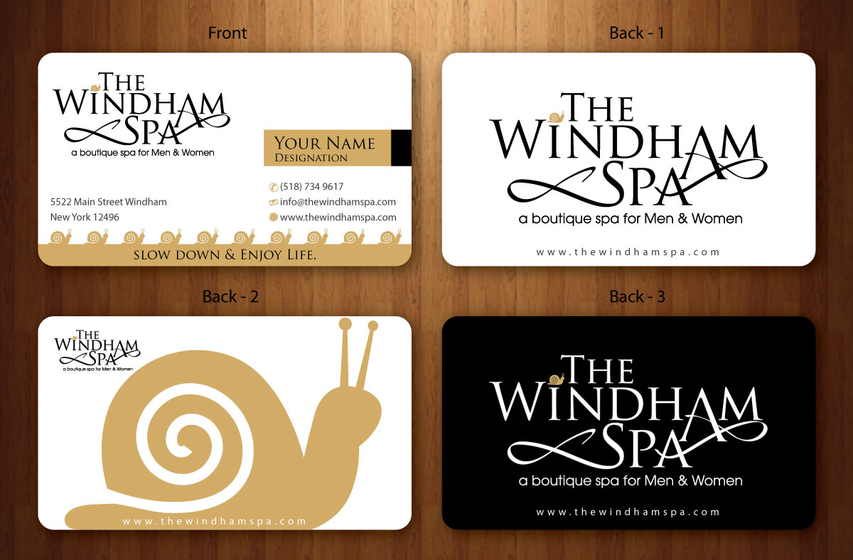 Design de Carte de Visite par Sbss pour The Windham Spa | Design #1412224
