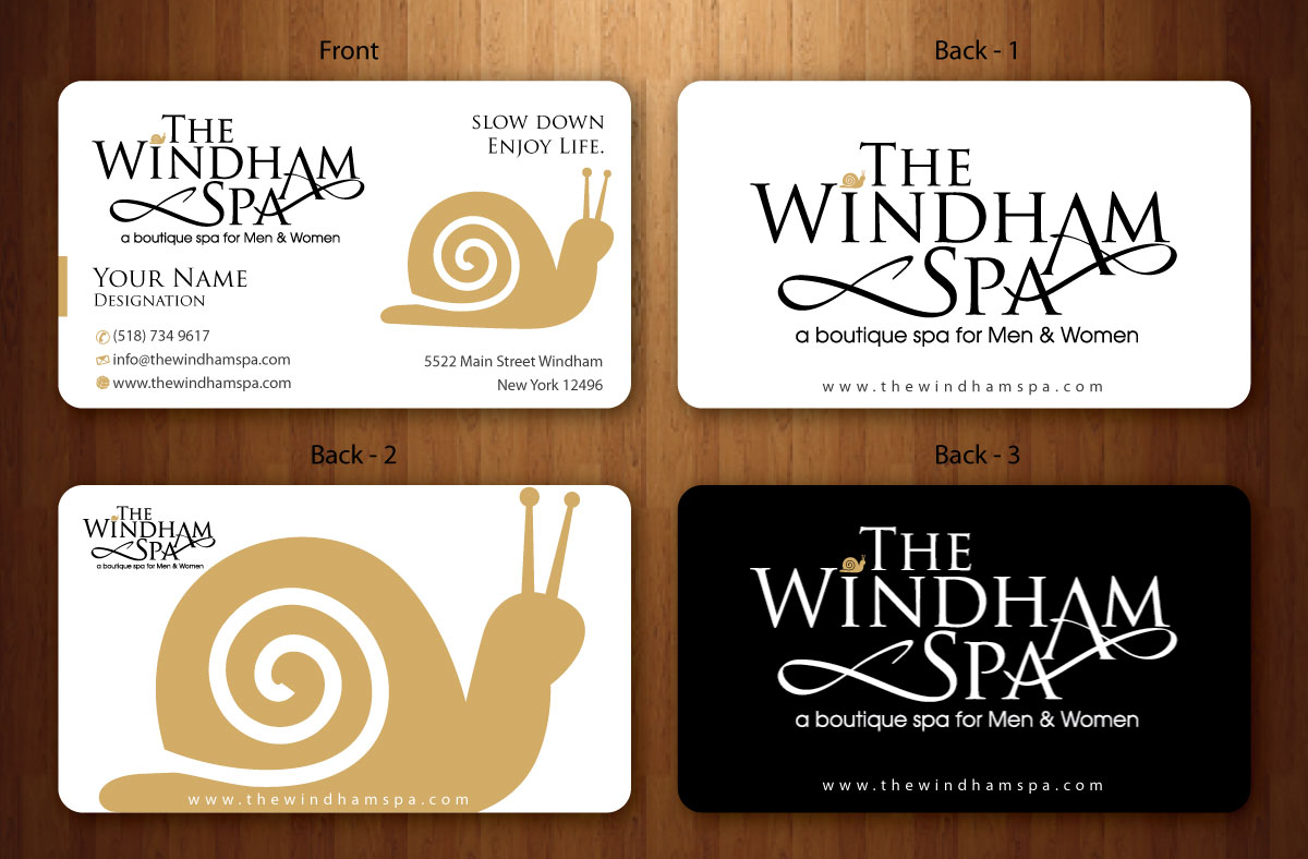 Design de Carte de Visite par Sbss pour The Windham Spa | Design #1412252