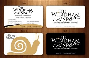 Business Card Design by Sbss for The Windham Spa | Design: #1412253