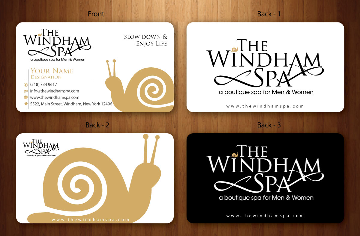 Diseño de Tarjeta de Presentación por Sbss para The Windham Spa | Diseño #1412254