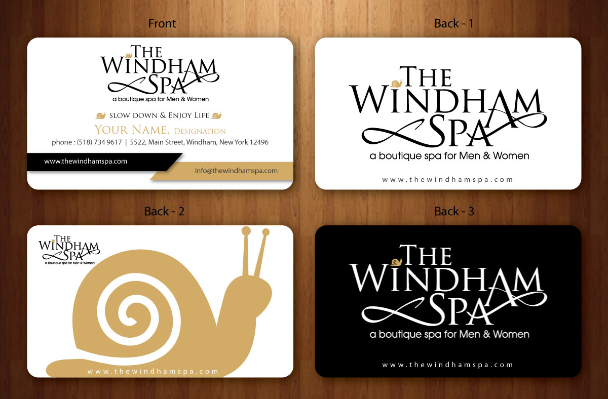 Business Card Design by Sbss for The Windham Spa | Design #1412303