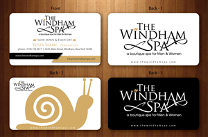 Business Card Design by Sbss for The Windham Spa | Design: #1412303