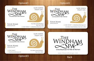Business Card Design by Sbss for The Windham Spa | Design: #1419751