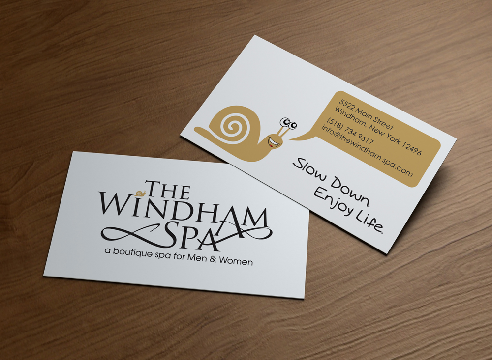 Business Card Design by MPStudio for The Windham Spa | Design #1408071