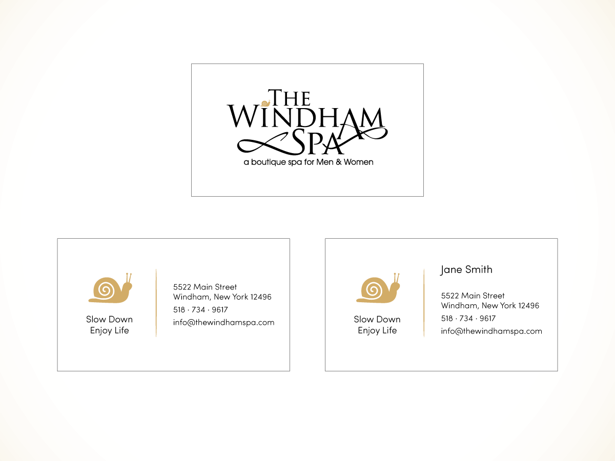 Business Card Design by Hector for The Windham Spa | Design #1406320