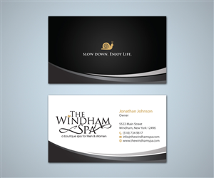 Business Card Design by MDesign for The Windham Spa | Design #1452417