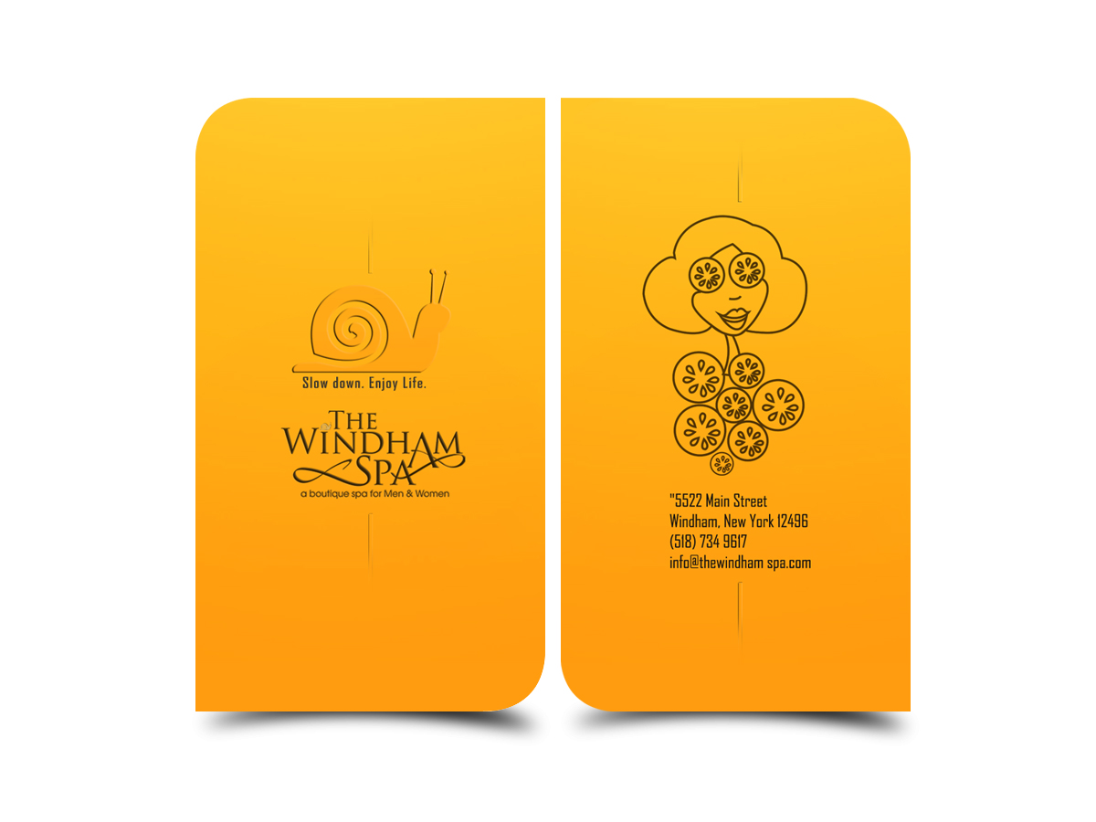 Business Card Design by Hueray for The Windham Spa | Design #1411857