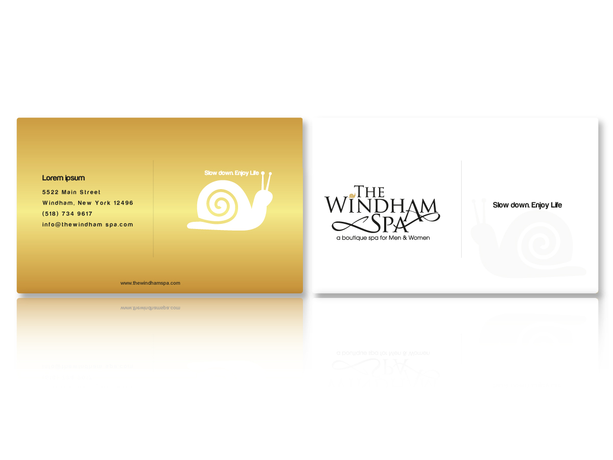 Business Card Design by Hueray for The Windham Spa | Design #1411863
